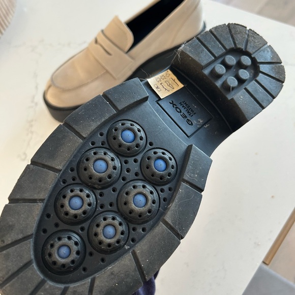 Geox Tan Loafers with Black Soles - Picture 4 of 6